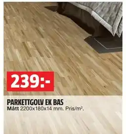 Bauhaus PARKETTGOLV EK BAS, SEK 239 erbjuda