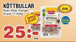 Nya Pulsen SCAN Köttbullar erbjuda