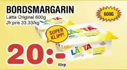 Nya Pulsen LATTA Bordsmargarin erbjuda