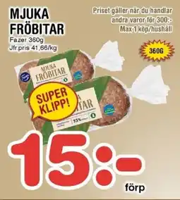 Nya Pulsen FAZER Mjuka fröbitar erbjuda
