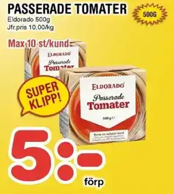 Nya Pulsen ELDORADO Passerade tomater erbjuda