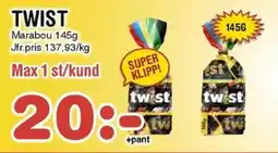 Nya Pulsen MARABOU Twist erbjuda