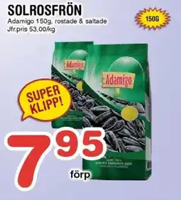 Nya Pulsen ADAMIGO Solrosfrön erbjuda