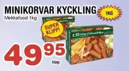 Nya Pulsen MEKKAFOOD Minikorvar kyckling erbjuda