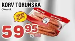 Nya Pulsen OLEWNIK Korv torunska erbjuda