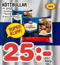 Nya Pulsen HK Köttbullar erbjuda