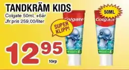 Nya Pulsen COLGATE Tandkräm kids erbjuda