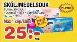 Nya Pulsen SOFTLAN Sköljmedelsduk erbjuda