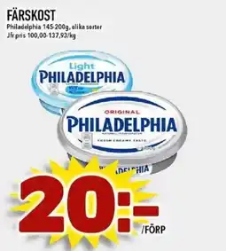 Nya Pulsen PHILADELPHIA Färskost erbjuda