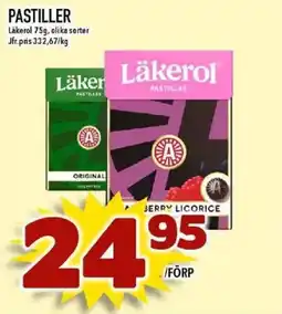 Nya Pulsen LAKEROL Pastiller erbjuda