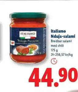 Lidl Italiano Nduja-salami erbjuda