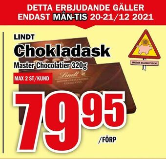 Matdax Chokladask erbjuda