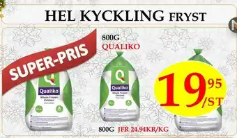 Matmixen Hel kyckling fryst erbjuda