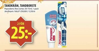 Matvärlden Tensta Tandkräm, tandborste erbjuda