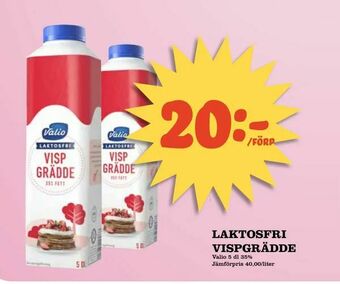 Laktosfri vispgrädde