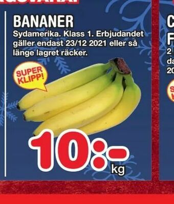 Nya Pulsen Bananer erbjuda