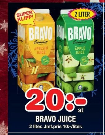 Nya Pulsen Bravo juice erbjuda