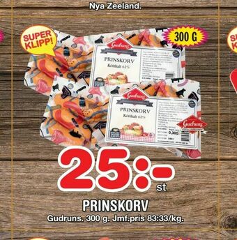 Nya Pulsen Prinskorv erbjuda