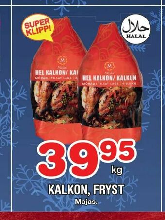 Nya Pulsen Kalkon, fryst erbjuda