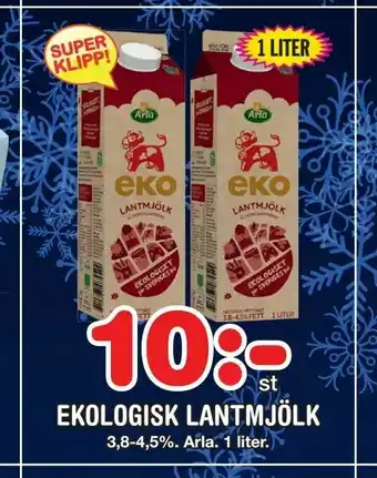 Ekologisk lantmjölk