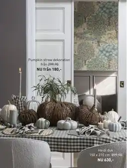 Hemtex Heidi duk 150 x 210 cm, SEK 630 erbjuda
