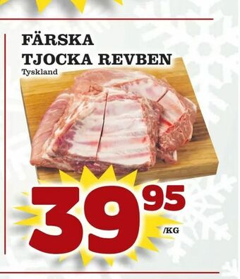 Supergrossen Färska tjocka revben erbjuda
