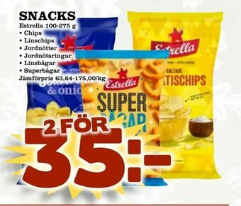 Supergrossen Snacks erbjuda