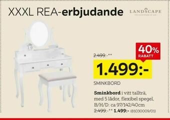 XXXLutz Sminkbord erbjuda