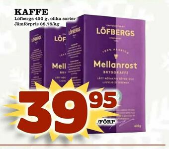 Supergrossen Kaffe erbjuda