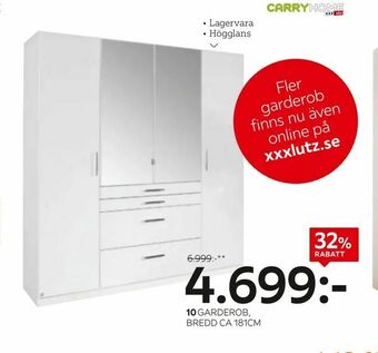 XXXLutz Garderob erbjuda