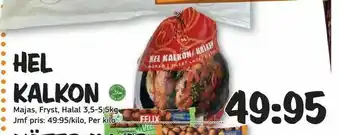 Hel kalkon