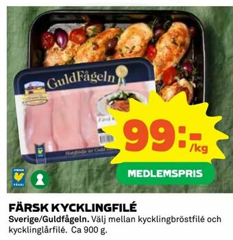 Coop Daglivs Färsk kycklingfilé erbjuda