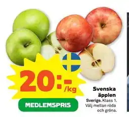 Stora Coop Svenska äpplen, Medlemspris erbjuda