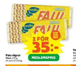 Stora Coop Falu rågrut, Medlemspris erbjuda