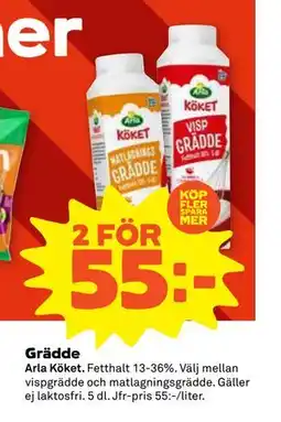 Stora Coop Grädde, SEK 55 erbjuda