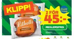 Stora Coop Middagskorv, Medlemspris erbjuda