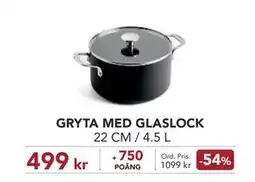Stora Coop GRYTA MED GLASLOCK, Medlemspris erbjuda