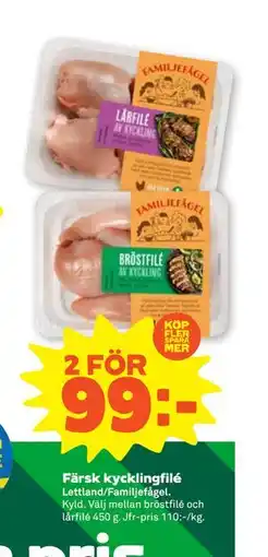 Stora Coop Färsk kycklingfilé, SEK 99 erbjuda