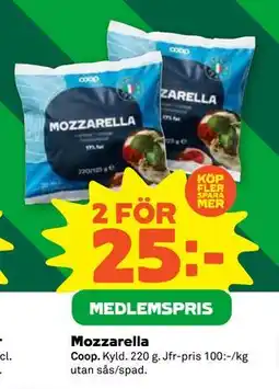 Stora Coop Mozzarella, Medlemspris erbjuda