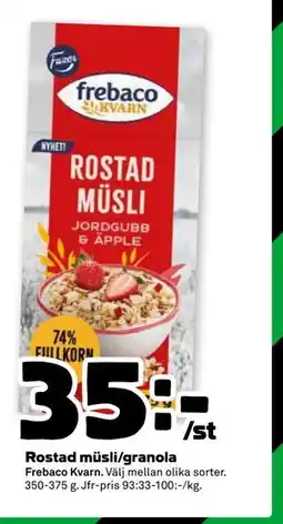 Stora Coop Rostad müsli/granola, SEK 35 erbjuda