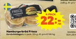 Stora Coop Hamburgerbröd Frisco, SEK 22 erbjuda
