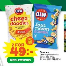 Stora Coop Snacks, Medlemspris erbjuda