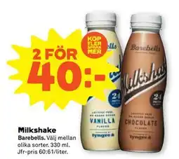 Stora Coop Milkshake, SEK 40 erbjuda