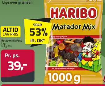 Fleggaard HARIBO Matador Mix Pose erbjuda