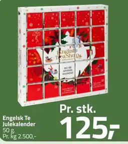Fleggaard Engelsk Te Julekalender erbjuda