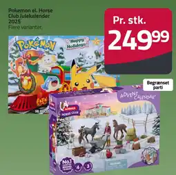 Fleggaard Pokemon el. Horse Club Julekalender 2025 erbjuda