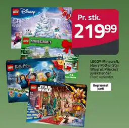 Fleggaard LEGO® Minecraft, Harry Potter, Star Wars el. Princess Julekalender erbjuda