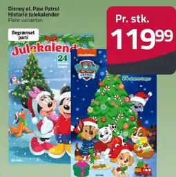 Fleggaard Disney el. Paw Patrol Historie Julekalender erbjuda