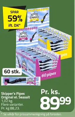 Fleggaard Skipper's Pipes Original el. Seasalt erbjuda