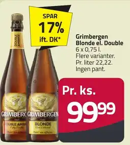 Fleggaard Grimbergen Blonde el. Double erbjuda